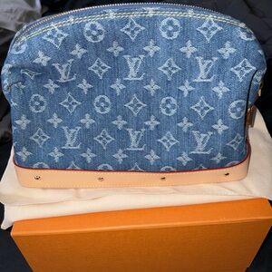Louis Vuitton Remix Denim Monogram Cosmetic Pouch